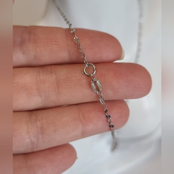 Vintage Sterling Silver Red Garnet Crystal CZ Royal Pendant Twist Chain Necklace - Picture 8 of 13